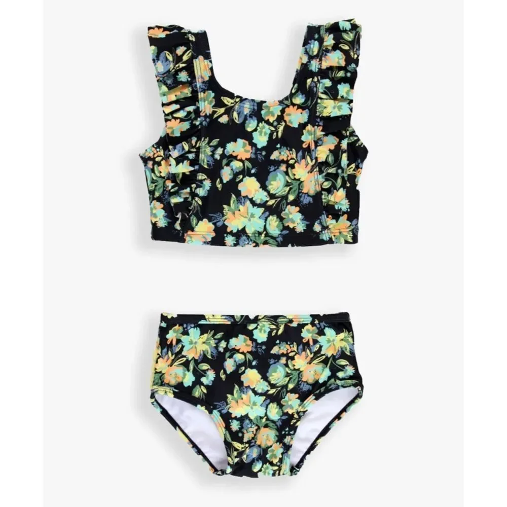 Ruffle Butts Waterfall Tankini‎ Midnight Garden 6-12 Months NWT in packaging
